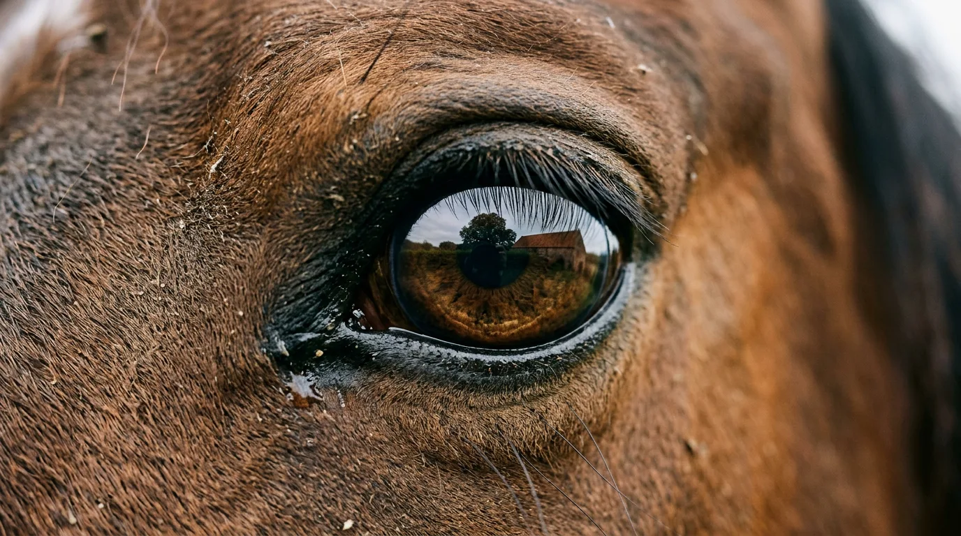 Un regard de cheval, Les Écuries Peillex, Contamine-sur-Arve